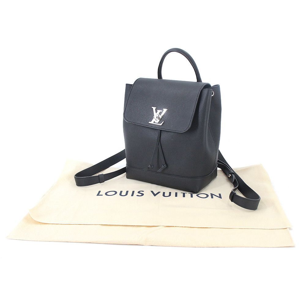 Louis Vuitton LockMe Backpack Rucksack Leather Noir